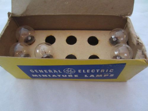 Box of 5 GE General Electric 509K Miniature Indicator Globe Lamps Light Bulbs