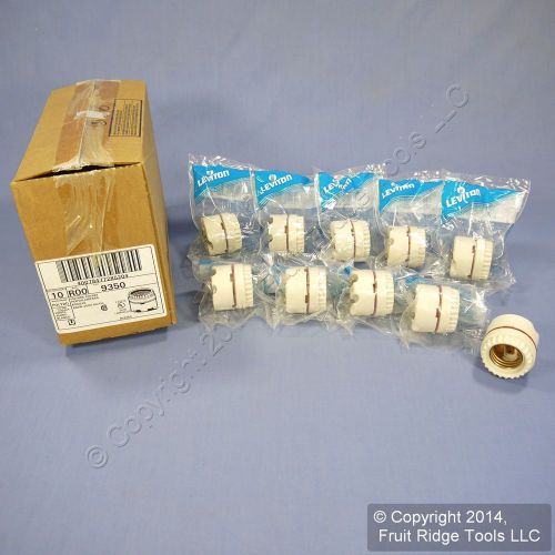 10 Leviton Porcelain 2-Piece Ring-Type Light Socket Lampholders 9350