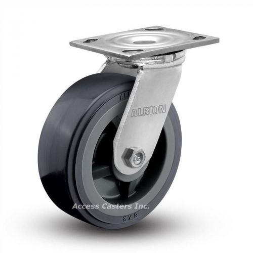 16xa08201s 8&#034; x2&#034; albion swivel plate caster poly on poly wheel 1000 lb capacity for sale
