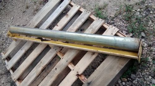Steel conveyor roller,3.5&#034; diameter x 52 5/8 &#034; long, with mount, overall 53 3/8&#034; for sale