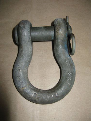 Wll  6.5 / 6-1/2 t crosby shackle / clevis 7/8&#034; pin 1-1/2&#034; opening usa for sale