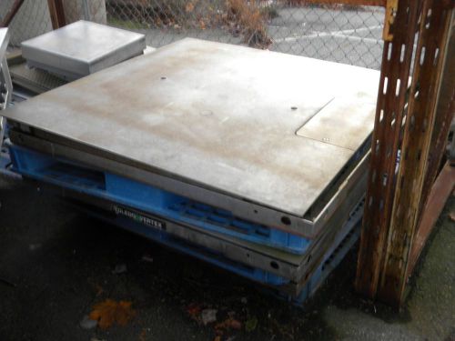 TOLEDO PLATFORM FLOOR SCALES- 48&#034;X48&#034; LOT OF 3 FOR PARTS OR REPAIR