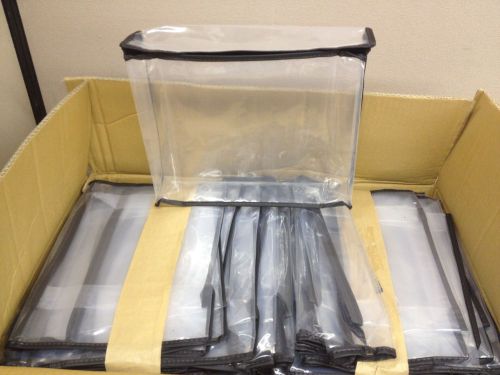 CASE of 250 Zippered PEVA Clear Plastic Retail Packaging Bags 11x9x2.5 Cube