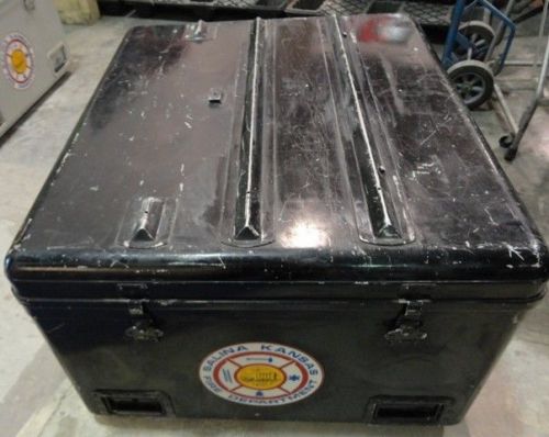 Steel Civil Defense Storage Carrying Container Snap Lid Fold Up Table Military