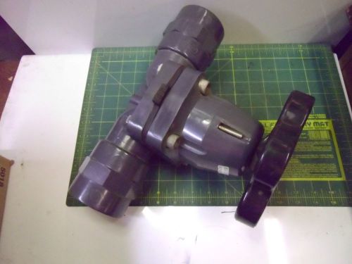 Fip 2 inch gray pvc globe valve slip fit 12 1/8 x 9 1/8 x 5 1/2 # j54812 for sale