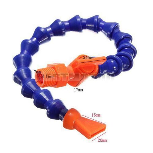 12pcs 1/4&#034; flat nozzle flexible water oil coolant pipe hose for lathe cnc switch for sale