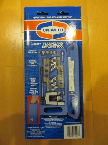 Uniweld heavy duty 45 degree flaring and swaging tool 70007 for sale