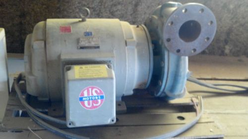50 hp US motors centrifugal pump setup rarely used shop kept