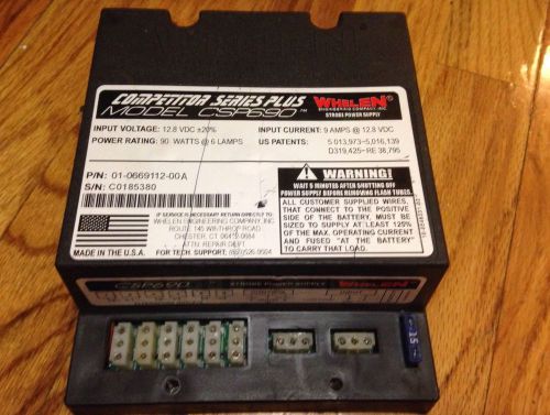 Whelen CSP690 competitor series plus strobe power supply.