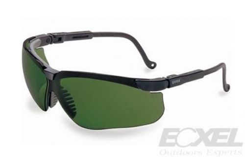 Uvex #s3207 genesis safety glasses, black, green shade 3.0 lens, infra-dura for sale