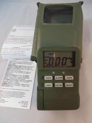 Radiation Detector Exposure Monitor RADIAC w/Alarm Personal Protection Device