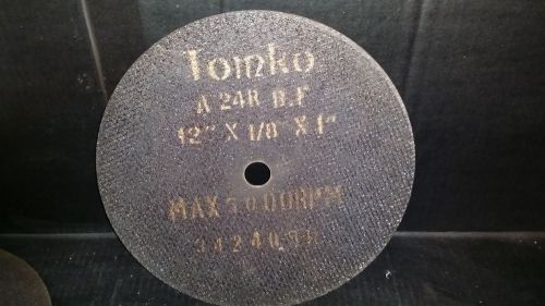 nos tomko Metal Cutoff Wheel -12 &#034;x 1/8&#034;x1&#034;   5000 max rpm a24r bf