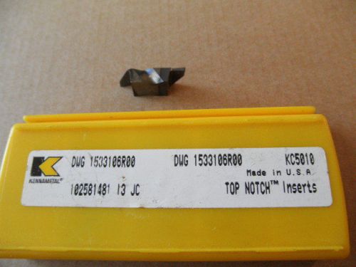 5 KENNAMETAL INSERTS NEW DWG 1533106R00 KC5010