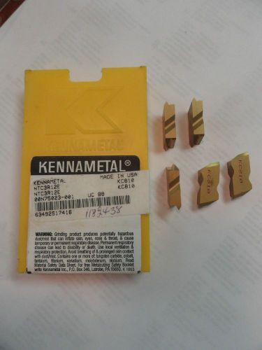 Kennametal Carbide Threading Inserts, NTC3R12E, Grade KC810