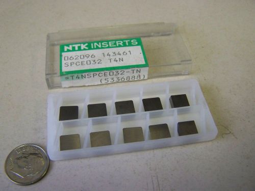 NTK ceramic inserts lot 10 SPCE 032 TN T4N  square 0.31 x 0.31 lathe cnc mill