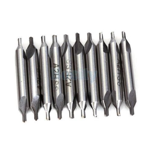 10pcs 2.0mm combined center drill countersinks 60° degrees high speed steel for sale