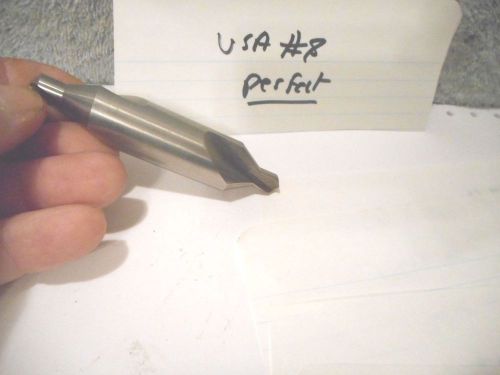 Machinists 12/27CBUY NOW USA #8 Center Drill  Excellent No Use ??