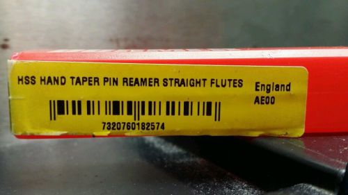 NIB DORMER 8MM TAPER PIN REAMER STRAIGHT FLUTE METRIC HSS 179MM O.A.L.