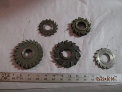 MACHINIST LATHE MILL Lot of Saw Slitting Gear Cutting Key Way Blade s for Mill g