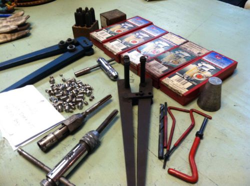 Recoil sti helicoil thread repair kit  inserts machine tools repair tap set for sale