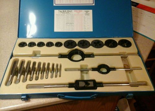 Excel  tap and die sae course thread set 23 pc for sale