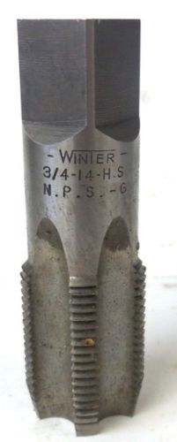 WINTER,  PIPE TAP, 3/4-14-H.S N.P.S, G