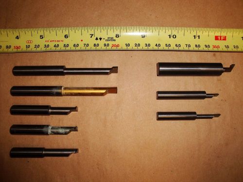 MICRO 100 &amp; ACCUPRO - SOLID CARBIDE BORING BARS - USED LOT