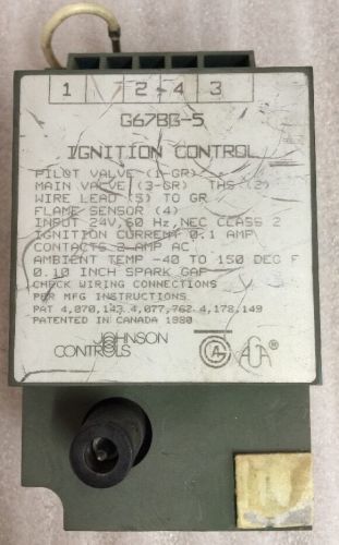 Johnson Control Ignition Control G67BG5, G67BG-5, Shipsameday#130A7