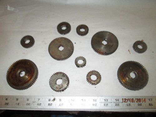 MACHINIST LATHE MILL Machinist Lot of Gears Gear for Lathe Mill Etc.