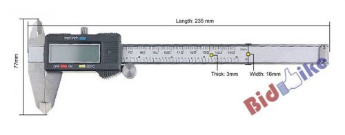 Digital Electronic Gauge Stainless Steel Vernier Caliper Micrometer 150mm/6inch