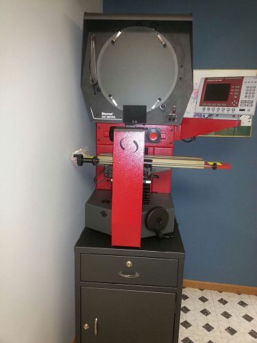 L.s. starrett optical comparator hd400-221e  horizontal benchtop dual lens for sale