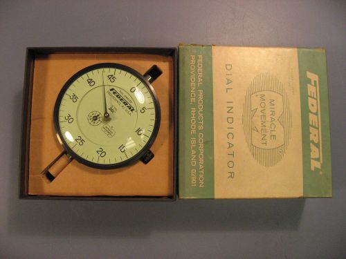 Federal Gage E70 Dial Indicator Gauge .001&#034; with Box