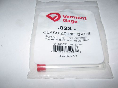 Vermont Gage Pin, .023”