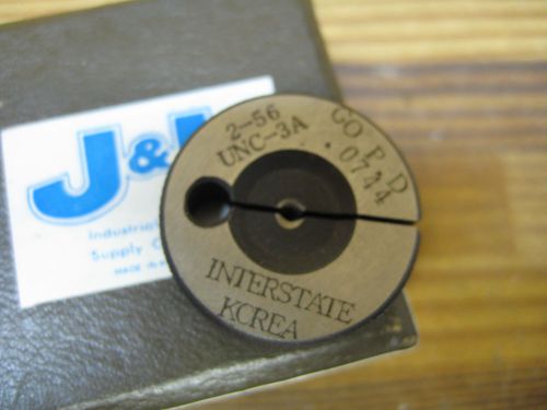 J&amp;L 2-56 UNC-3A GO PD .0744 ring gage gauge