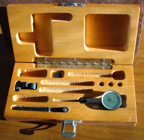 7030-3 half indicator brown &amp; sharp in wood box in excellent condition for sale