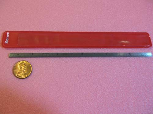 610N-6, STARRETT, NARROW TEMPERED STEEL RULER, 1 EACH