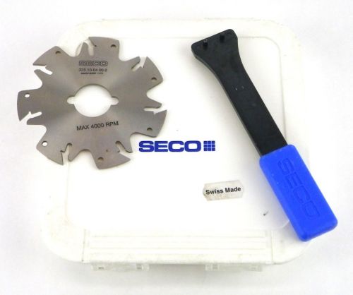 Seco 54744 335.10-04.00-2 4&#034; x 0.0890&#034; 7 tooth indexable slotting cutter 3p for sale