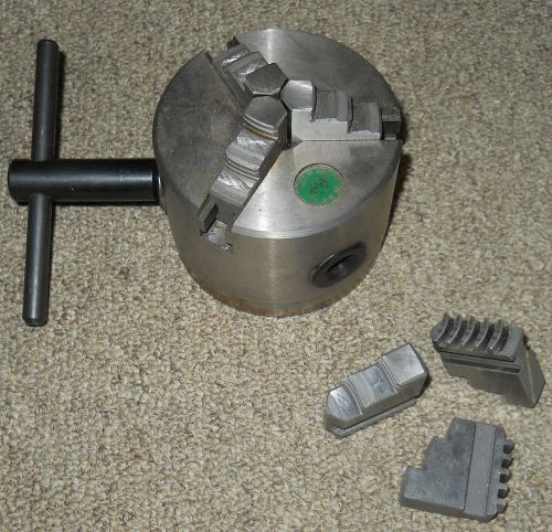3 Jaw 3 Inch Chuck with Key and 3 Screws