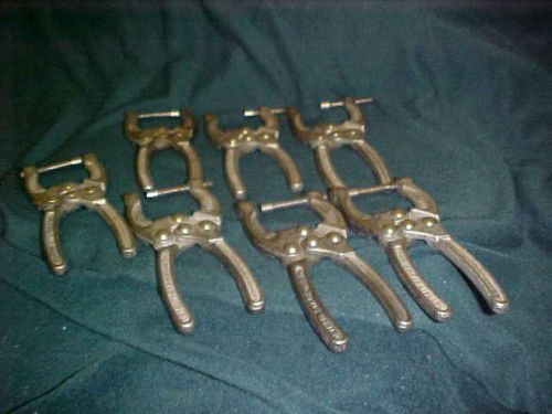 7-DETROIT STAMPING CO. TOGGLE, SPRING CLAMPS # 424 VINTAGE VERY GOOD CONDITION