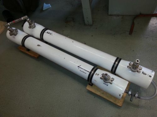 2 Reverse Osmosis Membranes with casings and fittings ASSEMBLED