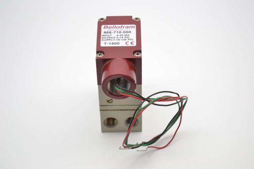Bellofram 966-710-000 i/p e/p current to pressure t-1500 transducer b461759 for sale