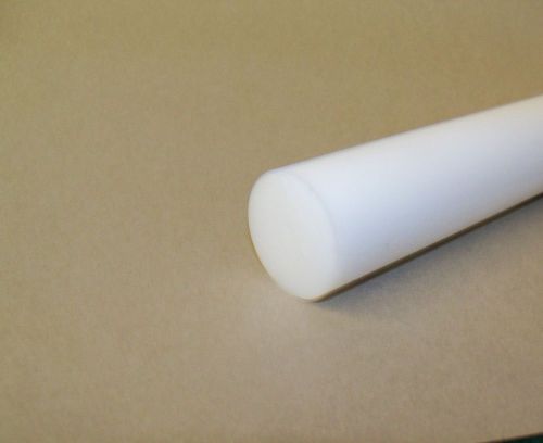 Delrin/acetal rod white 1&#034; diameter 6&#034; long for sale