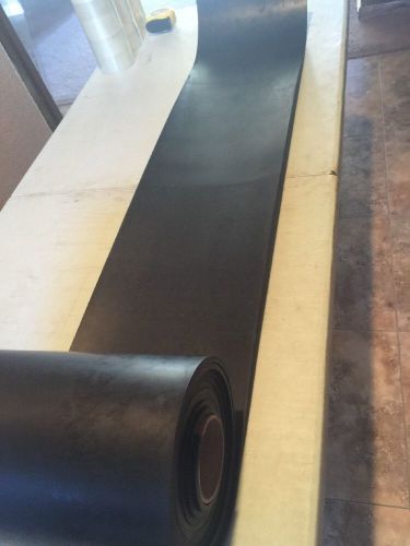 Roll of epdm rubber1/4&#034; thick solid rubber 11&#034;3/4&#034;x 18 feet for sale