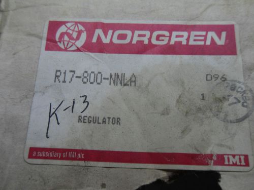 (E4) 1 NIB NORGREN R17-800-NNLA REGULATOR