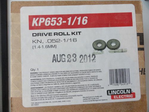 LINCOLN ELECTRIC Drive Roll Kit KP653-1/16&#034; 1.4 - 1.6MM Welding Cored Wire Feed