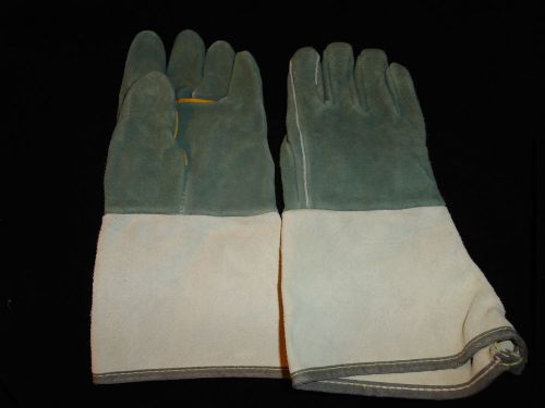 Magid green side split leather welding /work gloves for sale