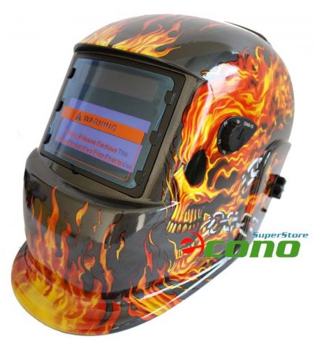 Auto darkening mig tig grinding welding helmet welder  hood mask skull 4 sensors for sale