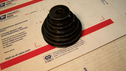 4 step cast steel pulley, 3/8&#034; belt, allen screwed 5/8&#034; bore for sale