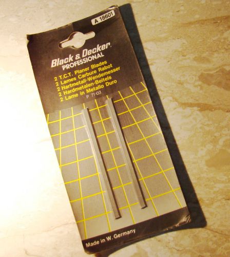 New: 2 tungsten carbide planer blades for black &amp; decker p7102 / p7103 sealed for sale
