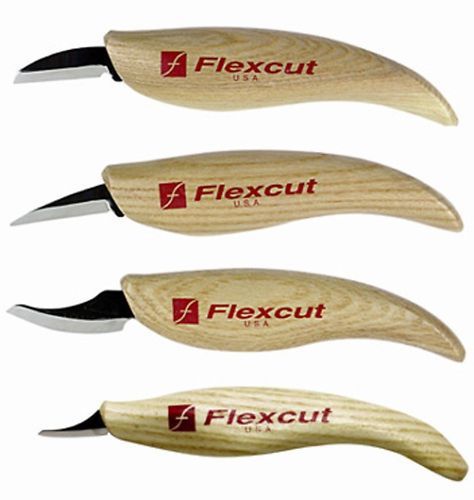 KN100 - NEW Flexcut KN100 Knife Set with Tool Roll